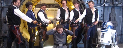 Han Solo costumes at Star Wars Celebration